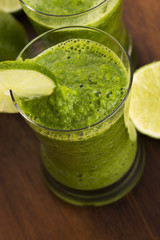 Healthy green drink, vegetable juice
