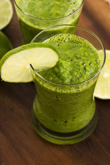 Healthy green drink, vegetable juice