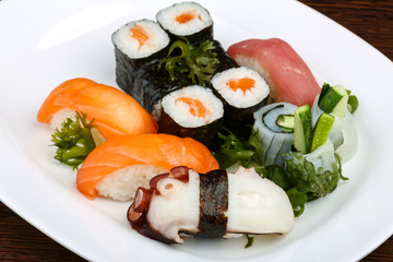 Sushi and rolls set