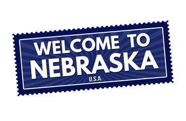 Welcome to Nebraska stamp