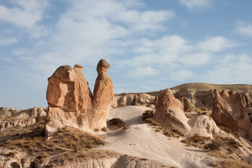 Camel shaped rock at Cappadocia
