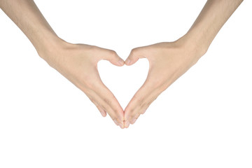 heart shaped hands sign