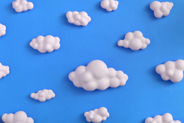 Fondant cloud background