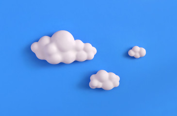 Fondant cloud background