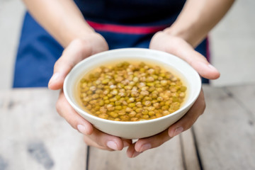 Boiled mung bean
