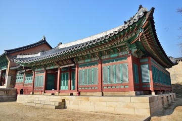 Fototapeta premium Hyeopgildang in Gyeongbok palace in Seoul, Korea
