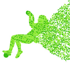 Children, teenager girl rock climber sport athletes climbing wal