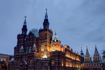 Obraz premium Historical Museum on the Red Square, Moscow, Russia