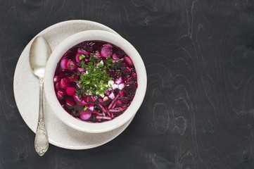 Summer vegetarian soup