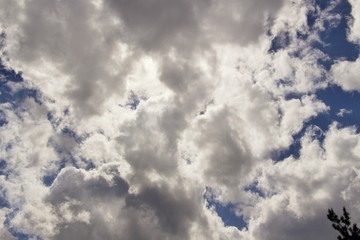 Blue sky with clouds