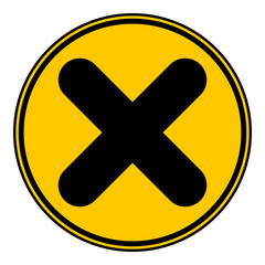 Fototapeta premium Delete button on white background. Vector illustration.