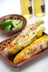 mexican grilled corn, elote