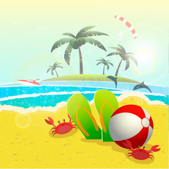 summer vacation design, vector illustration  graphic