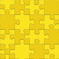 Abstract puzzles pattern - seamless background - lemon texture