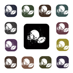 American football ball icon