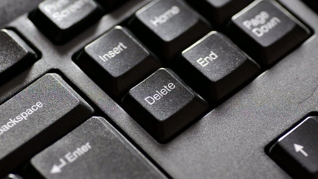 Repeatedly Pressing the Delete Key