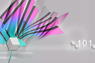 Digital illustration of background in color