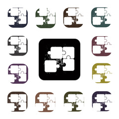 Business puzzle icon