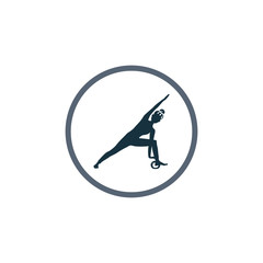 Yoga pose icon