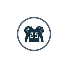 American football shirt icon