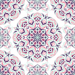 Colored light pattern with vegetative elements. 