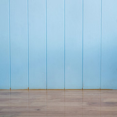 Blue wood texture background and wooden floor