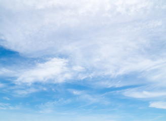 softly clouds in the blue sky background