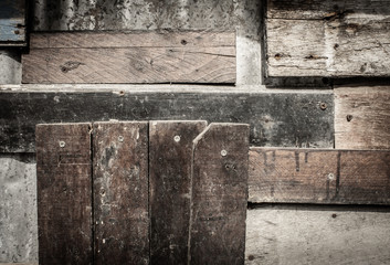 Vintage wooden scrap plank texture background