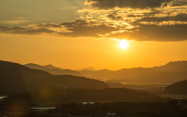 View of Sunset from Hak Observatory
