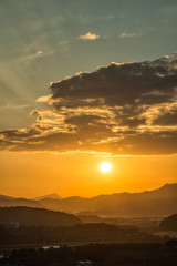 View of Sunset from Hak Observatory
