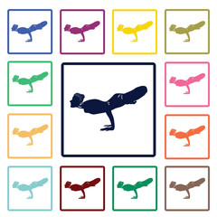 Yoga pose icon