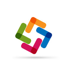 Logo abstract business identity card vector icon design