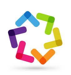 Logo abstract business identity card vector icon design