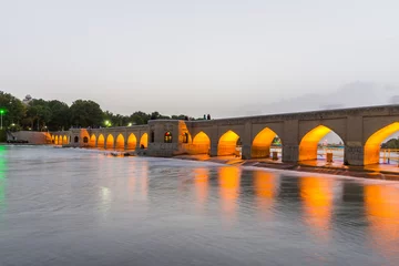 Photo sur Plexiglas Pont Khadjou The ancient Joui bridge (Pol-e-Joui or Choobi), in Isfahan, Iran