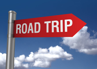 road trip sign
