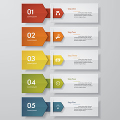 Design clean number banners template/tags or website layout. Vector.