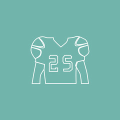 American football shirt icon