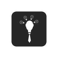 Man with idea icon
