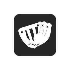 Baseball glove icon