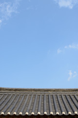 tiled roof of Korean traditional Architecture