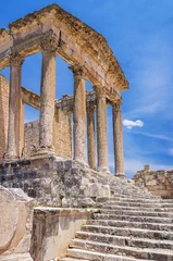 Gordijnen Tunesië, Dougga, Romeinse tempel © sss78
