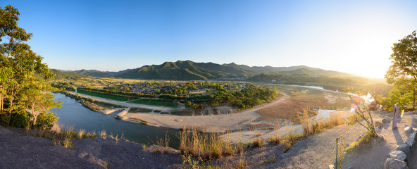 View of Andong Hahoe folk Village