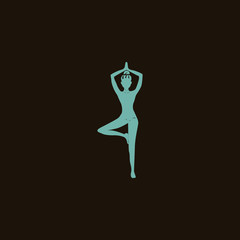 Yoga pose icon
