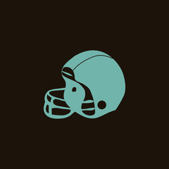 American football helmet icon