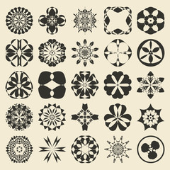 25 design  element set. Twenty five sample object collection