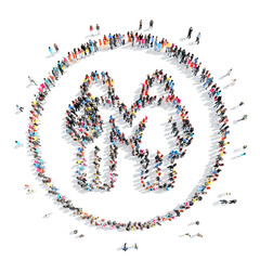 people in the shape of a man.