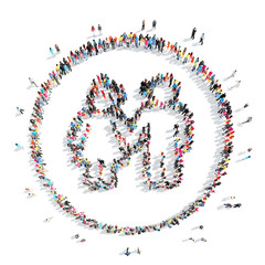 people in the shape of a man.