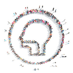 people in the shape of a man.