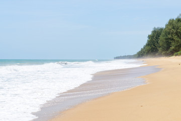 Fototapeta na wymiar Mai Khao beach in Phuket