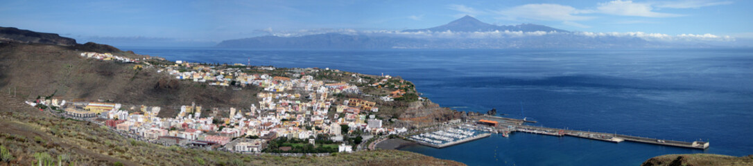 Naklejka na ściany i meble La Gomera Canarias Panorama